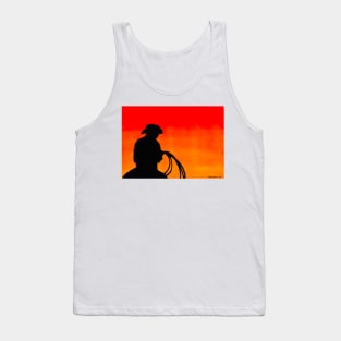 Cowboy Lasso at Sunset Tank Top